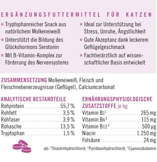 napfcheck Relax Tabs - funktionales Beruhigungsleckerli für Katzen mit Tryptophan – Bild 3